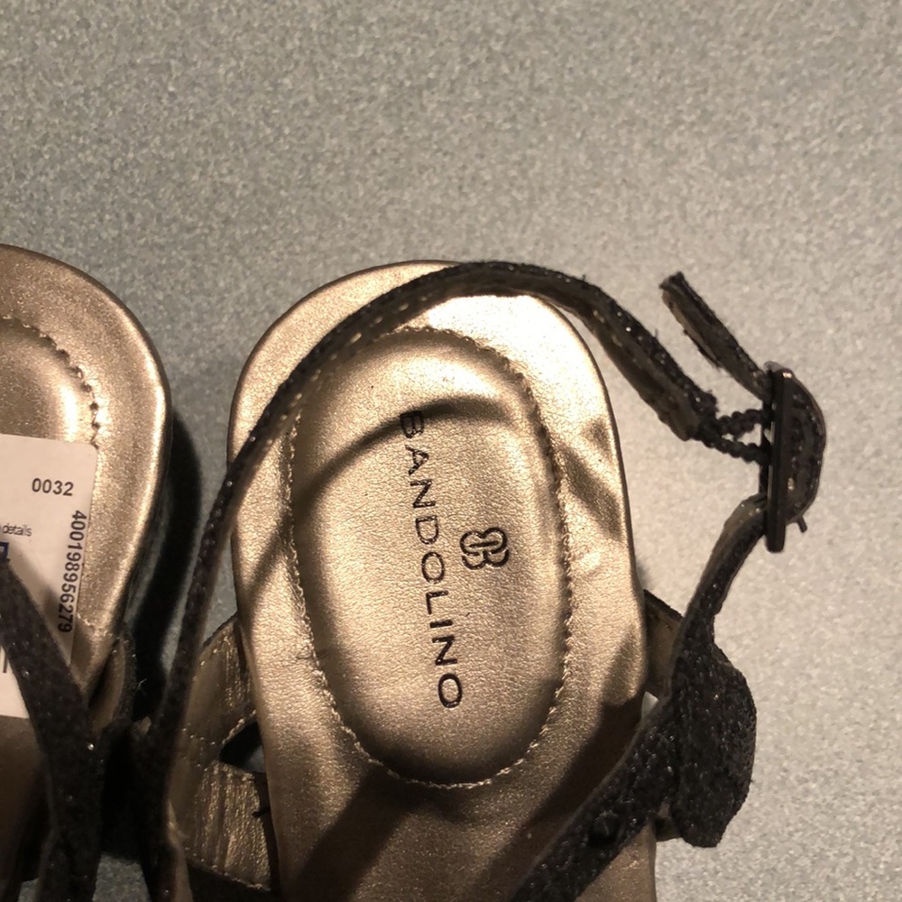 Bandolino Wedge Sandals with Sparkles 6 1/2 - Picture 5 of 16